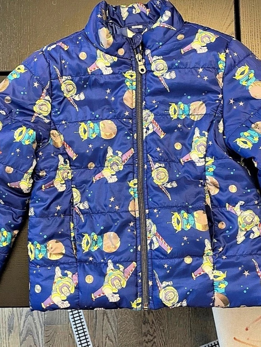 Disney Toy Story Puffer Jacket Blue Boys 7/8